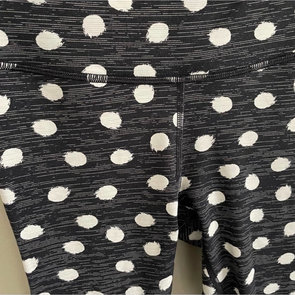 Outdoor Voices Black White Polka Dot Techsweat Flex Leggings - Picture 5 of 7